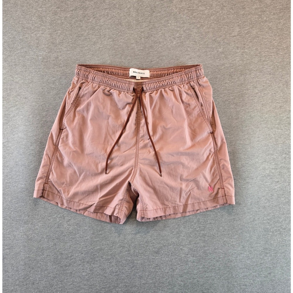 Norse Projects Hauge Swimmers Mens Small Salmon Pink Recycled Nylon Trunks